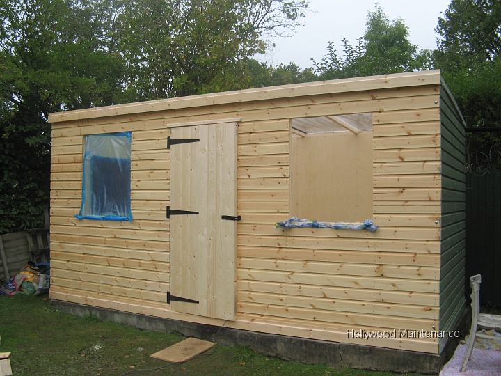 IMG_4110.JPG - Bespoke timber shed made to customer design, polycarbonate roof, insulated walls and ship lap cladding.